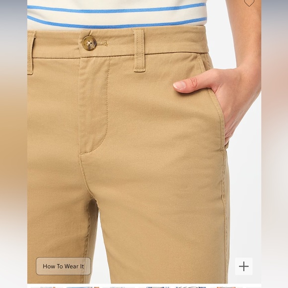 J. Crew High-Rise Girlfriend Chino Pant 6 | Camel | NEW - Picture 3 of 6